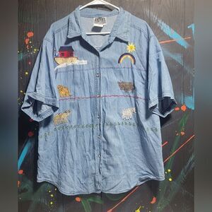 Vintage Talk of America Sportswear Button Up‎ SZ 20 #126